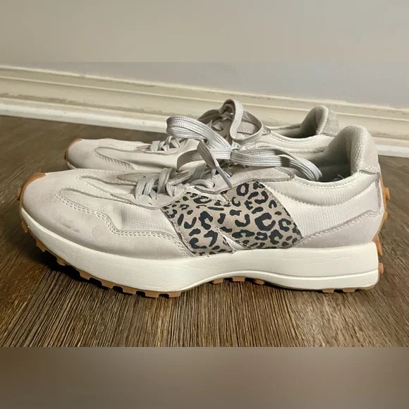 New Balance Unisex Shoes Sneakers Men’s US 8.5 Women’s 10 327 Moonbeam Leopard - Picture 3 of 15